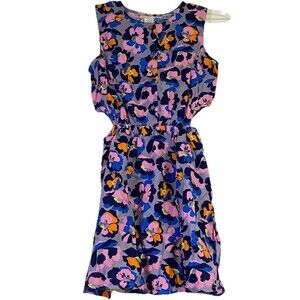 D142 Peyton & Parker NWT  Size XL Large Cut Out Sleeveless Floral Dress Colorful